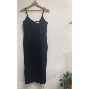 Liz Claiborne Petites black button down dress